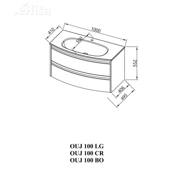 Omarica z umivalnikom OUJ 100 KOLPA SAN
