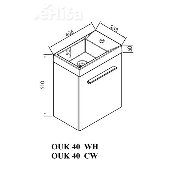 Omarica z umivalnikom OUK 40 Kiki KOLPA-SAN
