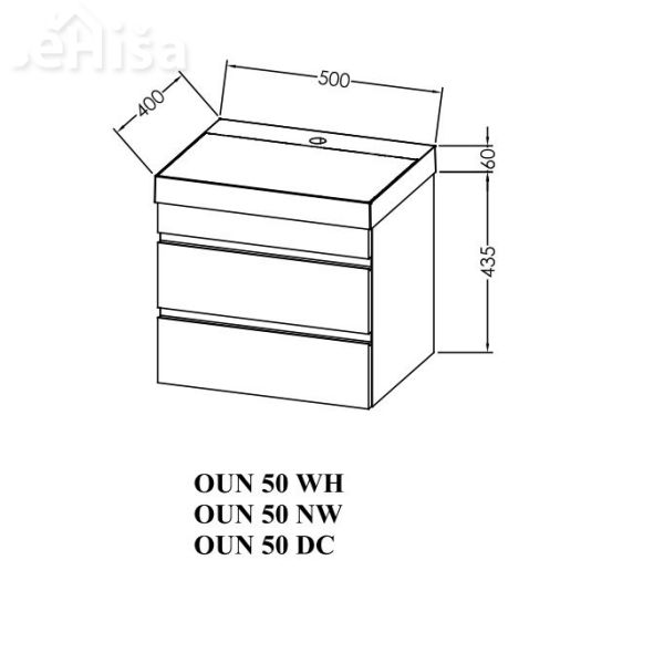 Omarica z umivalnikom OUN 50 NAOMI KOLPA-SAN
