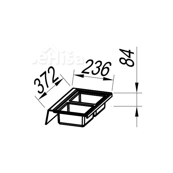 Organizator predala za spodnji predal SP.400 Oxana KOLPA-SAN
