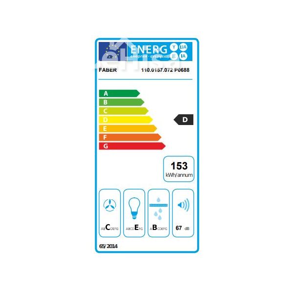 Otočna kuhinjska napa CUBIA ISOLA GLOSS PLUS EV8 WH A60 FABER 7612985133821
