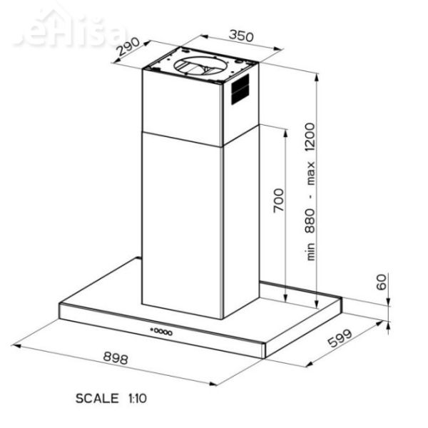 Otočna kuhinjska napa STILO COMFORT ISOLA X A90 FABER 7612985851084
