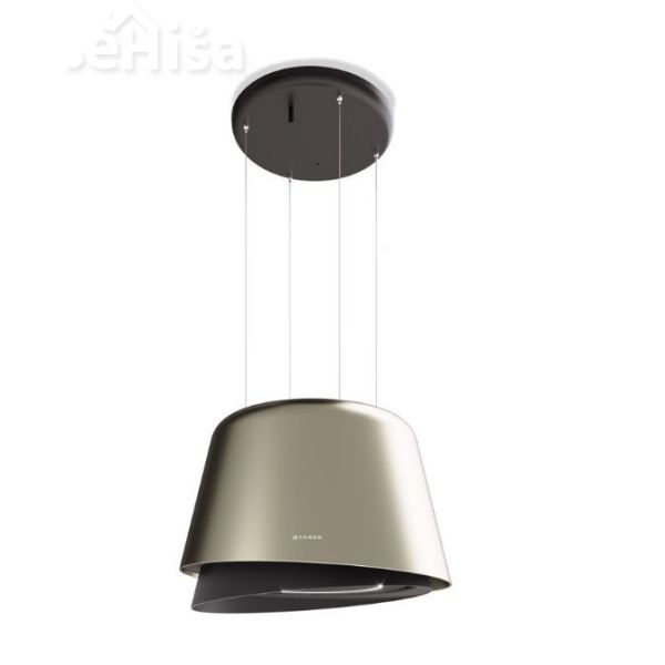 Otočna viseča kuhinjska napa BELLE BURGUNDY/GOLD FABER 7612985522533
