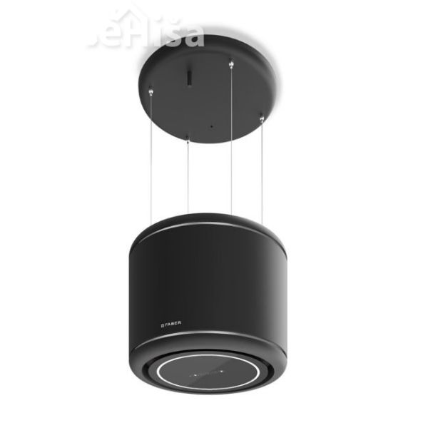 Otočna viseča kuhinjska napa ODETTE PLUS BK MATT FABER 7612985522304
