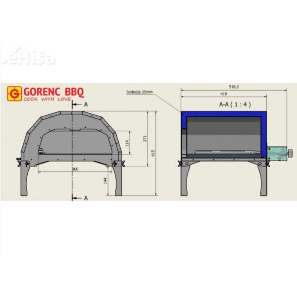 Pizza peč ALFA 35 GORENC PIZ-ALFA
