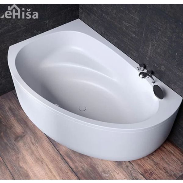 Polkrožna vgradna kopalna kad Libretto-D 170x110 cm desna KOLPA SAN 565250
