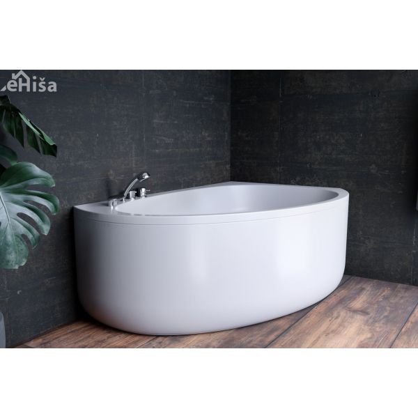 Polkrožna vgradna kopalna kad Libretto-L 170x110 cm leva KOLPA SAN 565240
