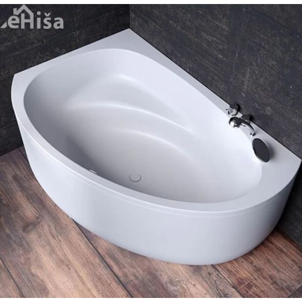 Polkrožna vgradna kopalna kad Libretto-D 160x100 cm desna KOLPA SAN 574740
