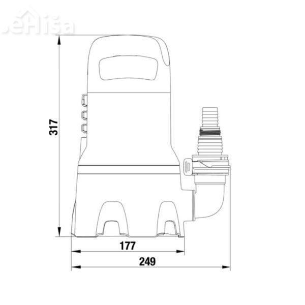 Potopna črpalka za umazano vodo 9000 GARDENA 9040-20
