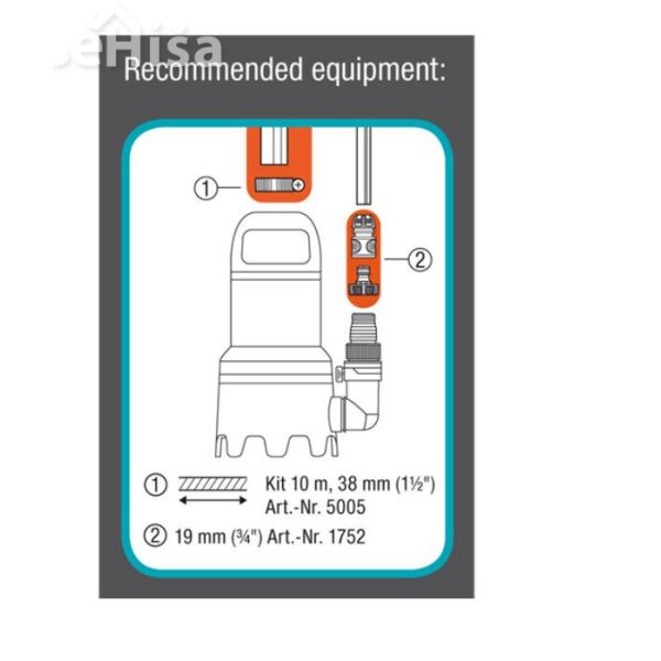 Potopna črpalka za umazano vodo 9000 GARDENA 9040-20
