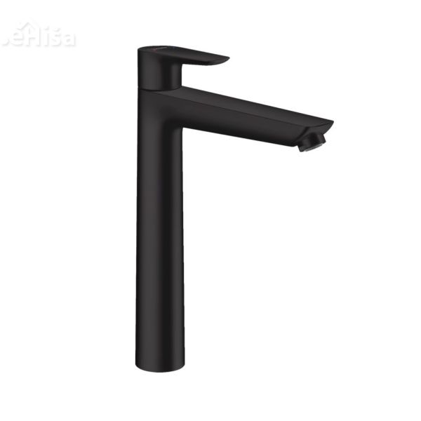 Povišana armatura za umivalnik Talis E črna mat HANSGROHE 71716670
