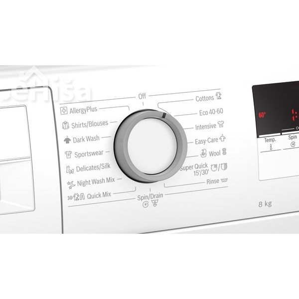Pralni stroj s polnjenjem spredaj8 kg 1200 o/min BOSCH WAN24165BY
