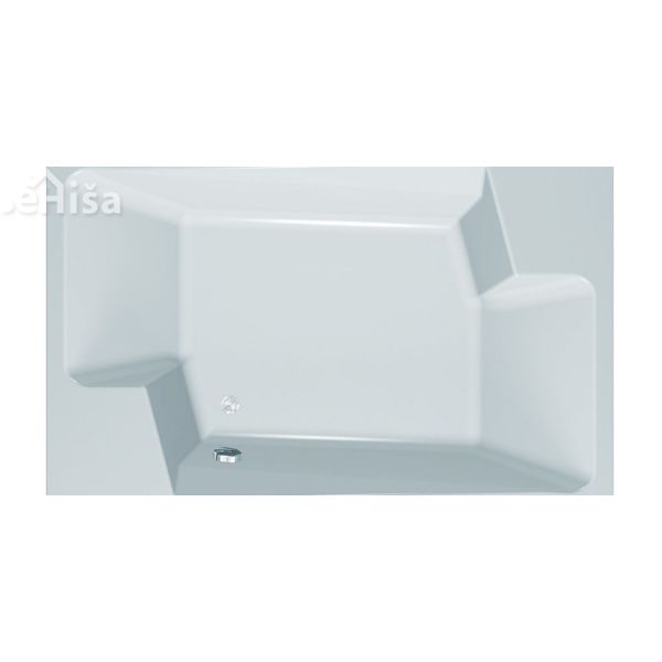 Pravokotna kopalna kad z oblogo Nabuco/2O 190x120 cm KOLPA SAN 787410
