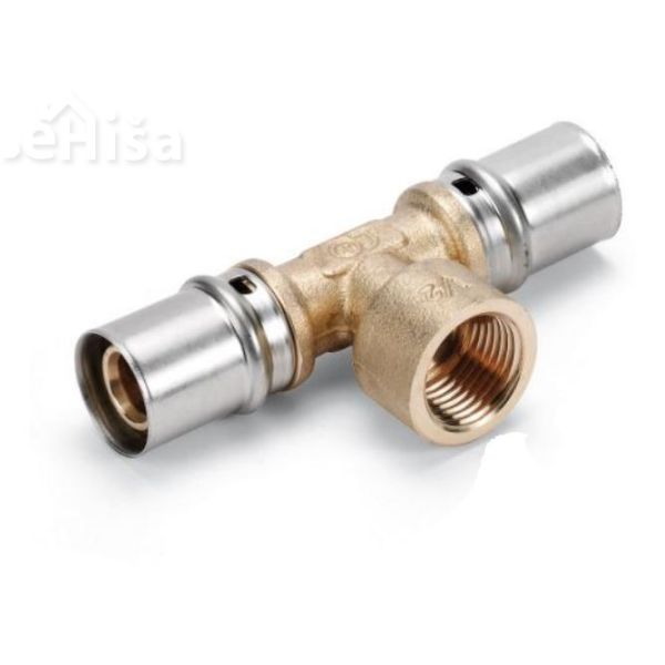 Prehodni T-kos ALUMPLAST NN 18x2-13 mm-18x2 (18x2-1/2”-18x2) FLUXO
