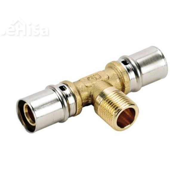 Prehodni T-kos ALUMPLAST ZN 20x2-13 mm-20x2 (20x2-1/2”-20x2) FLUXO
