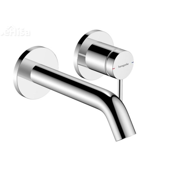 Stenska armatura Tecturis za podometno vgradnjo z izlivom 16,5 cm krom HANSGROHE 73350000
