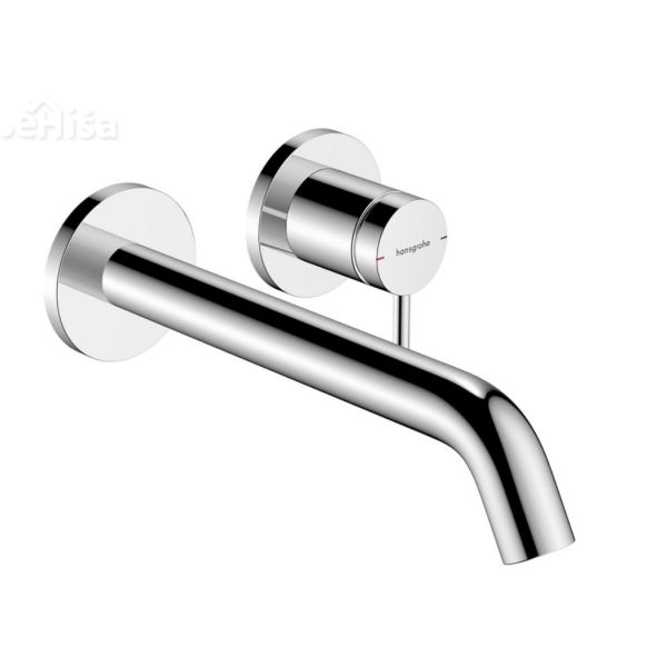 Stenska armatura Tecturis za podometno vgradnjo z izlivom 22,5 cm krom HANSGROHE 73351000
