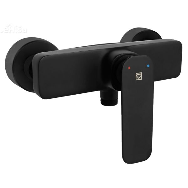 Stenska armatura za prho ZEN u40B črna UNITAS 00430B
