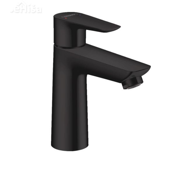 Stenska armatura za umivalnik z izlivom Talis E črna mat HANSGROHE 71734670
