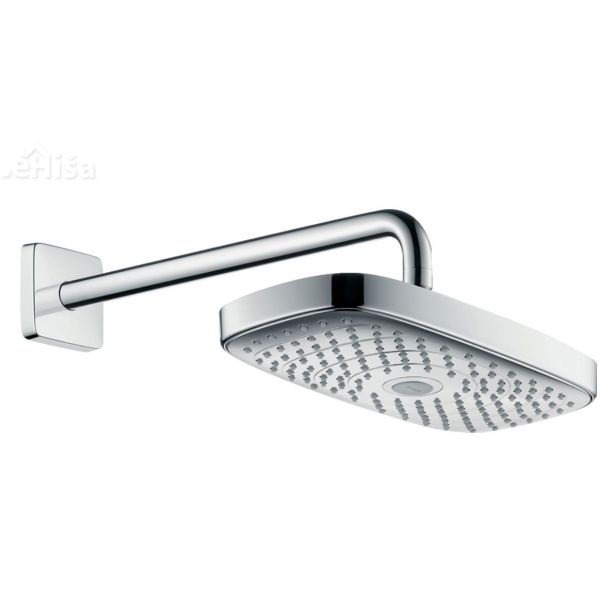 Stenska nadglavna prha Raindance Select E 300 z nosilcem krom HANSGROHE 27385000
