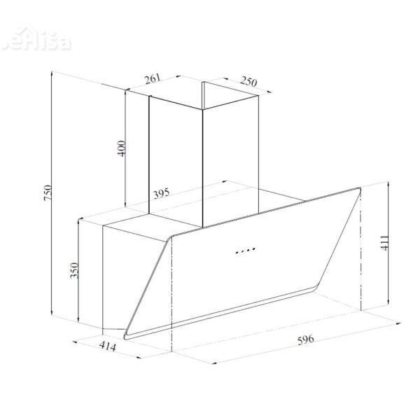 Stenska napa PRIMA BLACK 60 A SICCABO 248832
