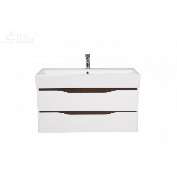 Stenska omarica z umivalnikom Venice 100 cm wenge AQUA RODOS
