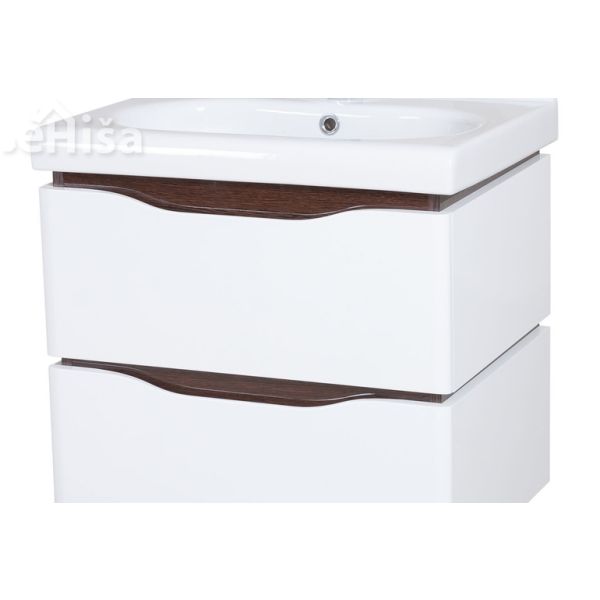 Stenska omarica z umivalnikom Venice 60 cm wenge AQUA RODOS
