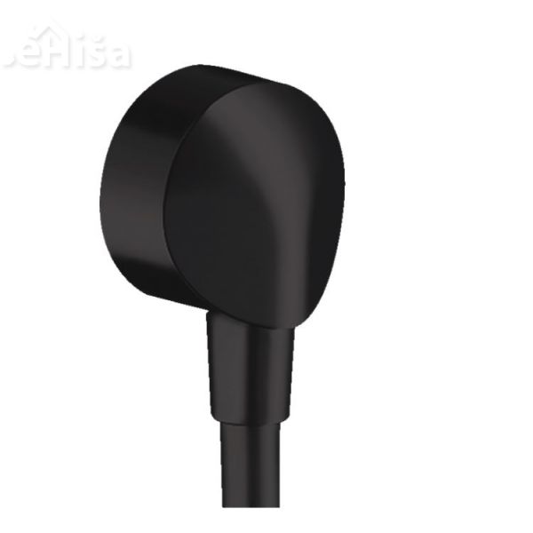 Stenski priključek FixFit E črna mat HANSGROHE 26457670
