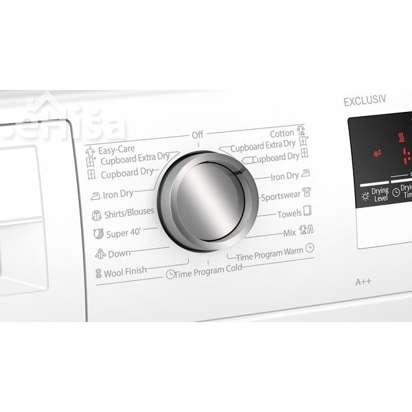 Sušilni stroj s toplotno črpalko 8 kg BOSCH WTH85291BY
