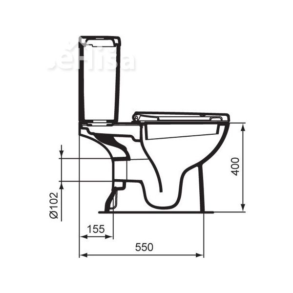 Talna WC školjka GEMMA2 CERAMICA DOLOMITE J522701
