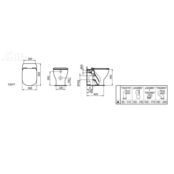 Talna WC školjka TESI Aquablade IDEAL STANDARD T007701
Talna WC školjka TESI Aquablade IDEAL STANDARD T007701
