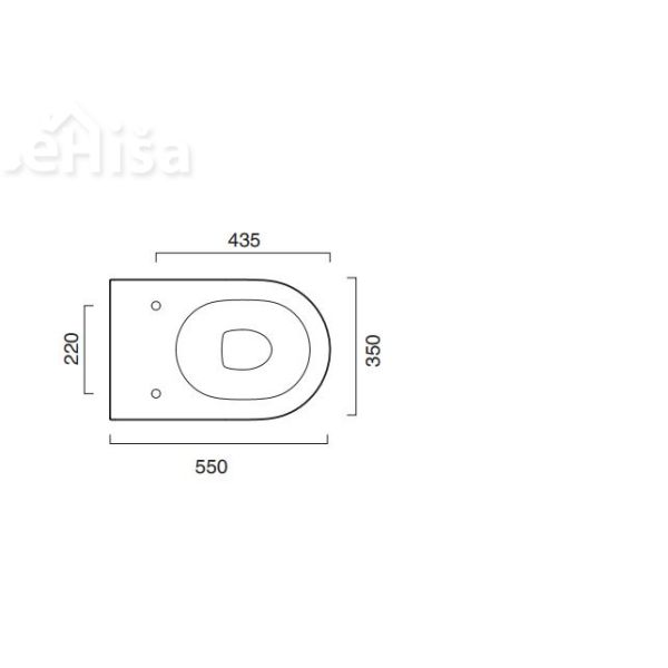Talna WC školjka ZERO 55x35 CATALANO 1VP55R00

