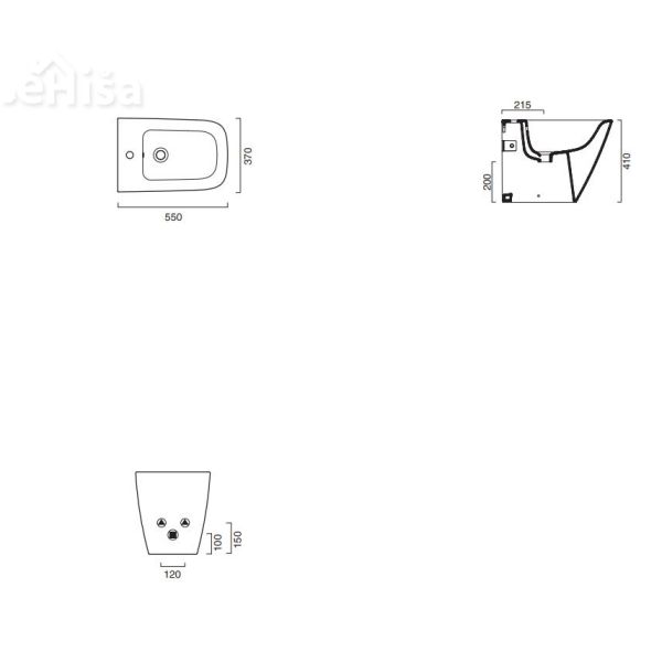 Talni bide Green 55x37 CATALANO BI55GR00
