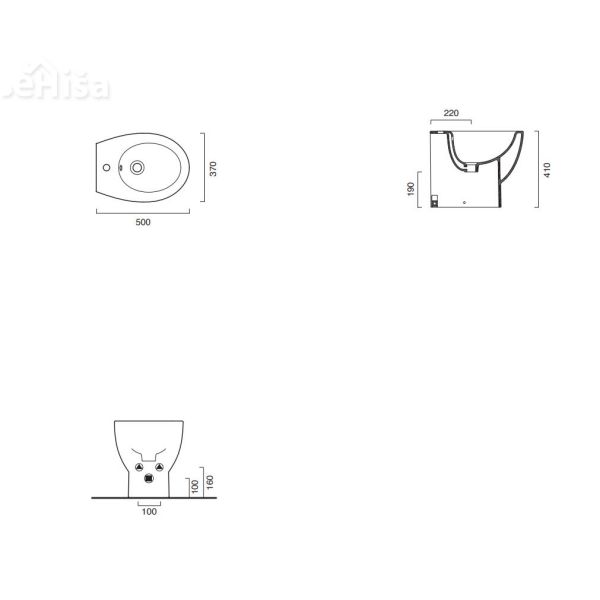 Talni bide Green one 50x37 CATALANO 1BILI00
