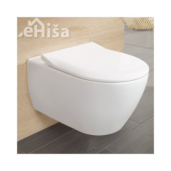 Tanka WC deska s počasnim zapiranjem SUBWAY 2.0 VILLEROY & BOCH 9M78S101
