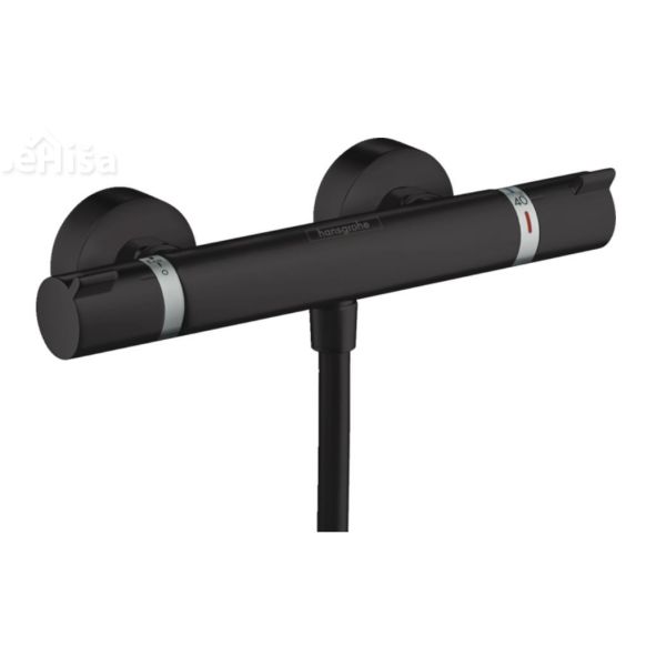 Termostatska armatura za prho ECOSTAT črna mat HANSGROHE 13116670
