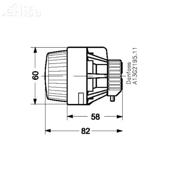 Termostatska glava za radiator 2944 DANFOSS 013G2944
