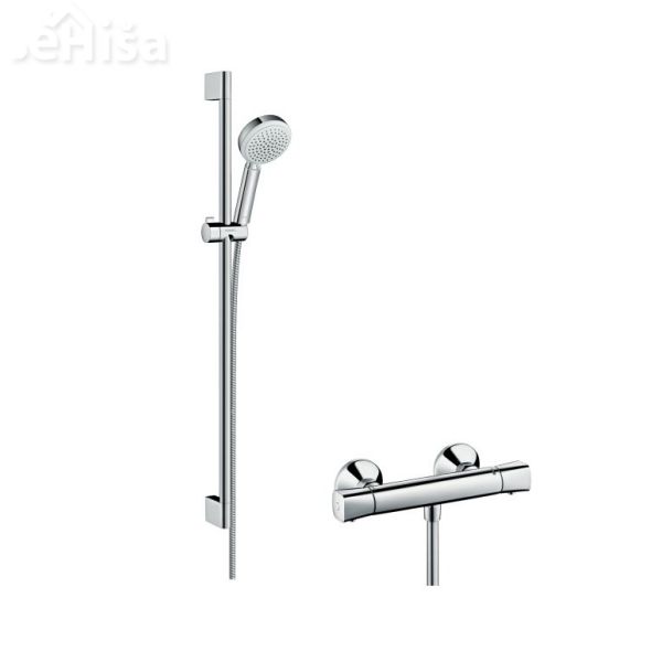 Termostatski stenski tuš komplet Crometta 100 90 cm bela-krom HANSGROHE 27031400
