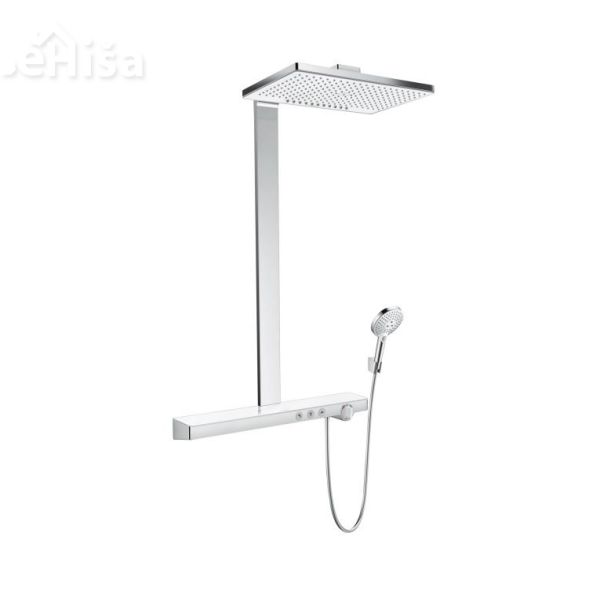 Termostatski stenski tuš komplet Rainmaker Select Showerpipe 460 bela-krom HANSGROHE 27028400
