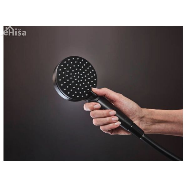 Termostatski tuš set Vernis Shape 230 1 jet EcoSmart črna mat HANSGROHE 26097670
