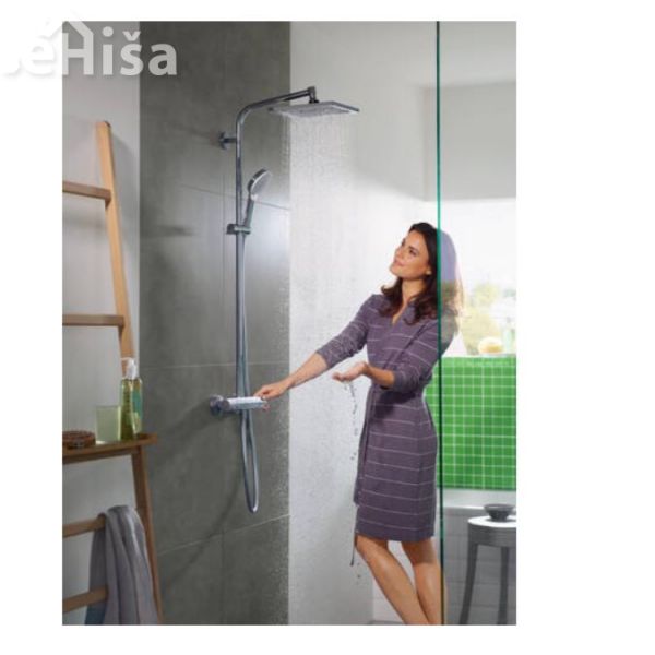 Termostatski tuš set z nadglavno prho Crometta E 240 krom HANSGROHE 27271000
