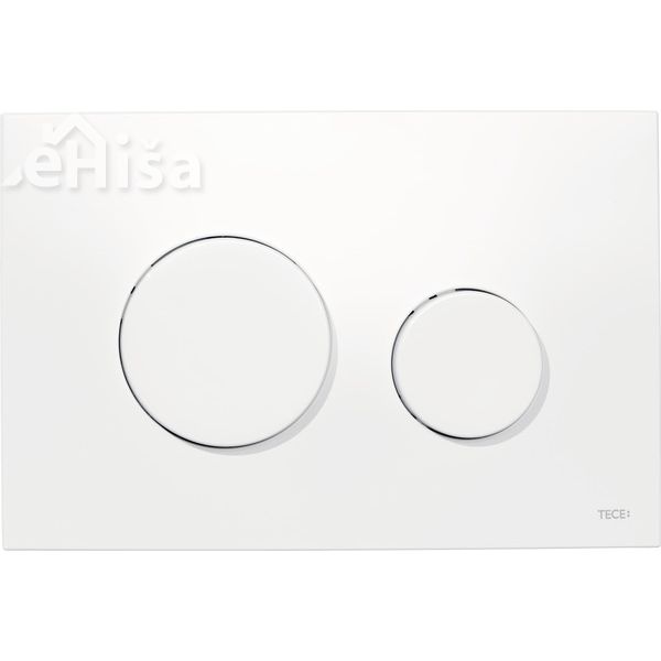 Tipka za dvokoličinsko splakovanje Loop bela proti bakterijska TECE 9240640
