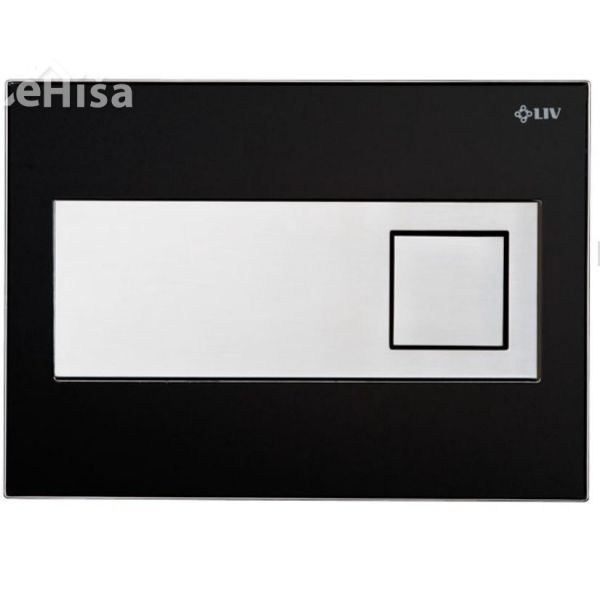 Tipka za splakovanje Ruby črna pleksi LIV 223108
