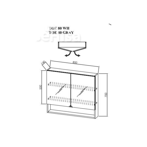 Toaletna omarica TOE 80 Evelin KOLPA-SAN
