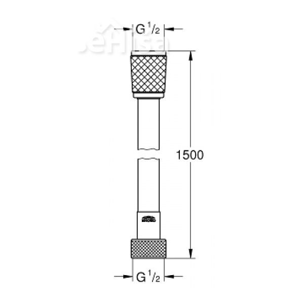 Tuš cev RelexaFlex 150 cm GROHE 28151001
