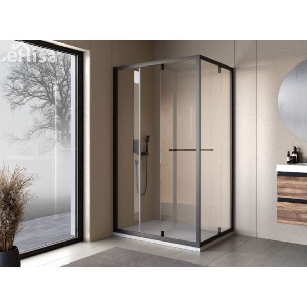 Tuš kabina Stellar UNI DW 120x90 črna KOLPA SAN 518850
