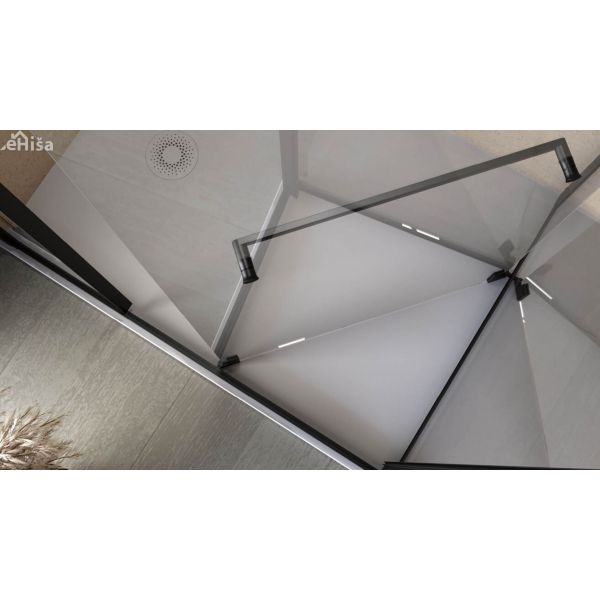 Tuš kabina Stellar UNI DW 120x80 črna KOLPA SAN 518830
