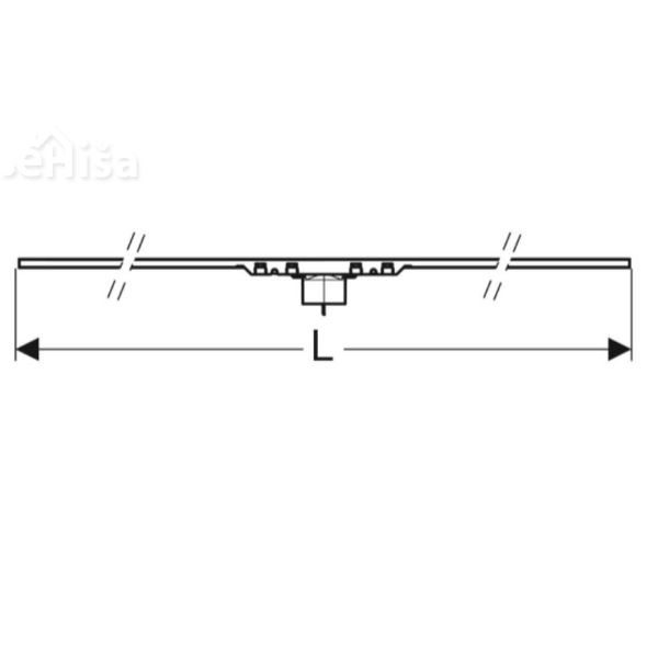 Tuš kanaleta CleanLine50 ščetkano nerjavno jeklo 30-130 cm GEBERIT 154.447.KS.1
