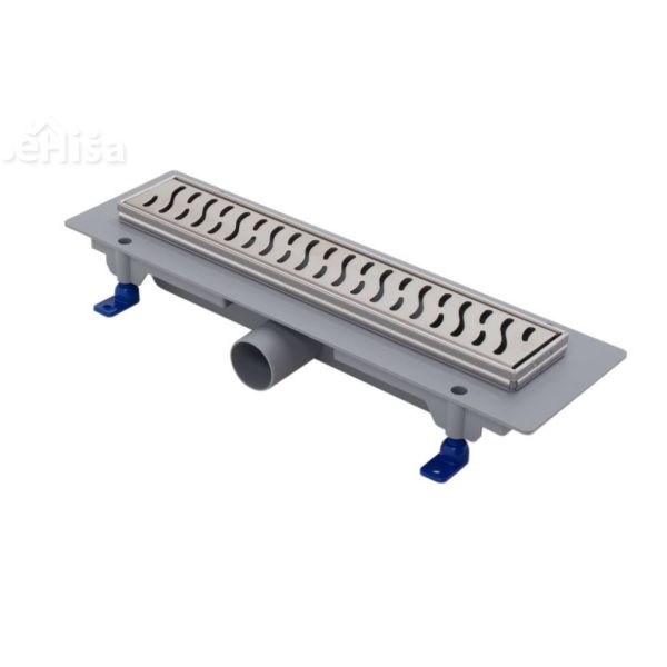 Tuš kanaleta iz nerjavnega jekla z rešetko VIBE 650 mm LIV 674752
