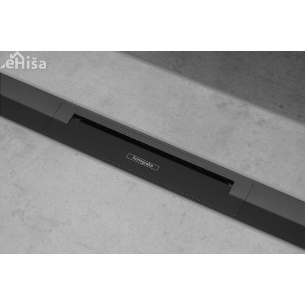 Tuš kanaleta RainDrain Flex 80 cm z možnostjo rezanja črna mat HANGROHE 56044670
